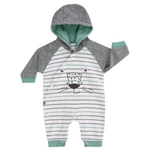 JACKY overall met kap LEOPARDY antraciet-mêlee