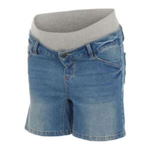 mamalicious Zwangerschap shorts MLFONTANA Light Blue Denim