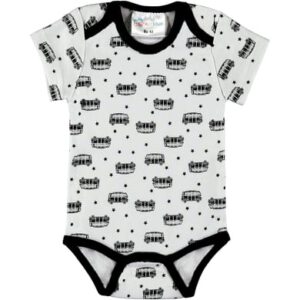 pink or blue Body bus met korte mouwen