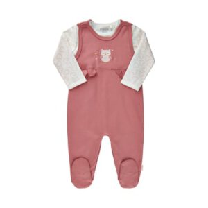 FIXONI Body lange mouw 2-delig dusty rose