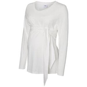 mama licious Shirt met lange mouwen MLCELINE helder wit