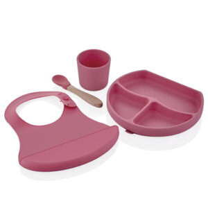 babyJem Eetset siliconen, roze
