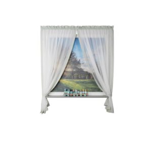 Be Be ’s Collection Gordijnlus Sjaal 2-delig. Star Mint 100×170 cm