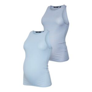 VERO MODA Zwangerschap Top 2-Pack VMMJILL Blue Bell
