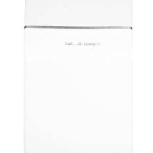 Laken Wieg Briljant Baby Ssst Ik Slaap 75×100 Grijs