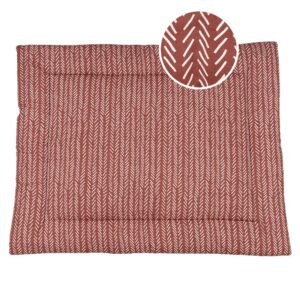 Boxkleed Little Boo ZigZag Terracotta 80×100