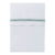 Ledikantlaken gebreide bies mint/wit