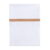 Ledikantlaken geweven bies caramel/wit