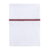 Ledikantlaken gebreide bies stone red/wit