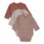 Hust & Claire Lange Mouw Bodysuit 3 Pack Base Rose Cloud