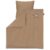 Alvi ® Beddengoed Zeesterren taupe/wit 80 x 80 cm