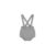 Hust & Claire Gebreide Romper Malone Iced aqua