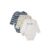 Hust & Claire rompertje met lange mouwen Bertram White sand 3-pack