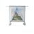 Be Be ’s Collection Gordijnlus Sjaal 2-delig 3D Vlinder Mint 100×170 cm