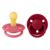 BIBS® Fopspeen De Lux Coral/Ruby 0-6 maanden, 2 stuks.