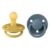 BIBS® Fopspeen De Lux Mustard/ Petrol 0-6 maanden, 2 stuks.