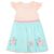STACCATO jurk neon papaya gestreept