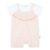 STACCATO romper+Shirt zacht peach gestreept