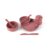 dantoy TINY BIO kinderservies cadeauverpakking, bordeaux