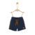 s. Olive r Shorts donkerblauwe melange